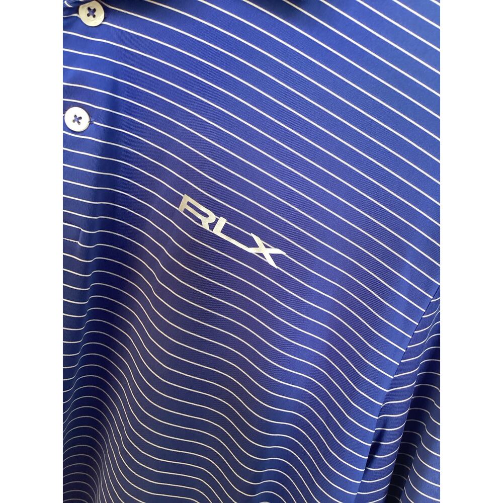 Polo Ralph Lauren RLX Blue Men's L Featherweight Golf Polo size large - Picture 5 of 11